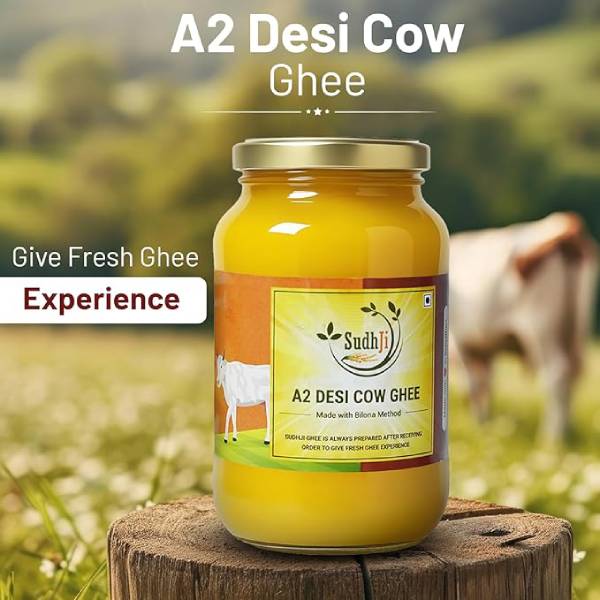 SudhJi 100% Pure A2 Cow Ghee |Traditional Bilona Method | Ayurvedic Ghrita | 500ML - Pack of 2 - Image 4