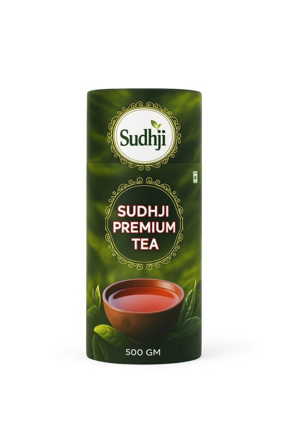 SUDHJI Premium Tea, Blended with 5 unique types of leaves from Upper Assam and enriched with Orthodox Tea leaves- 500g